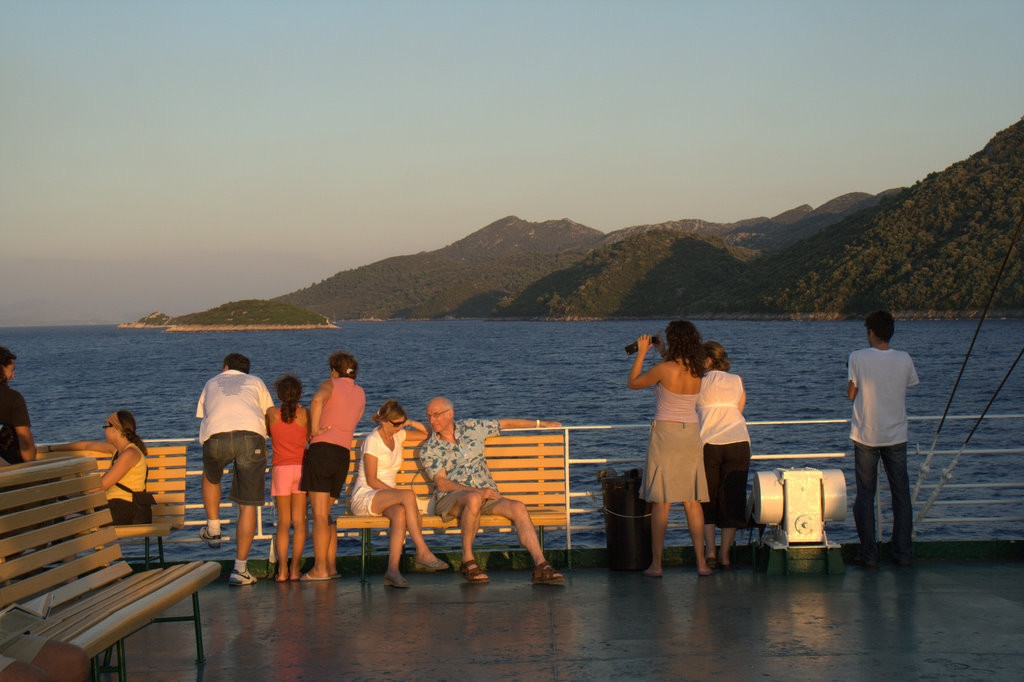 Люди на острове Млет, Хорватия – фотографии Хорватии