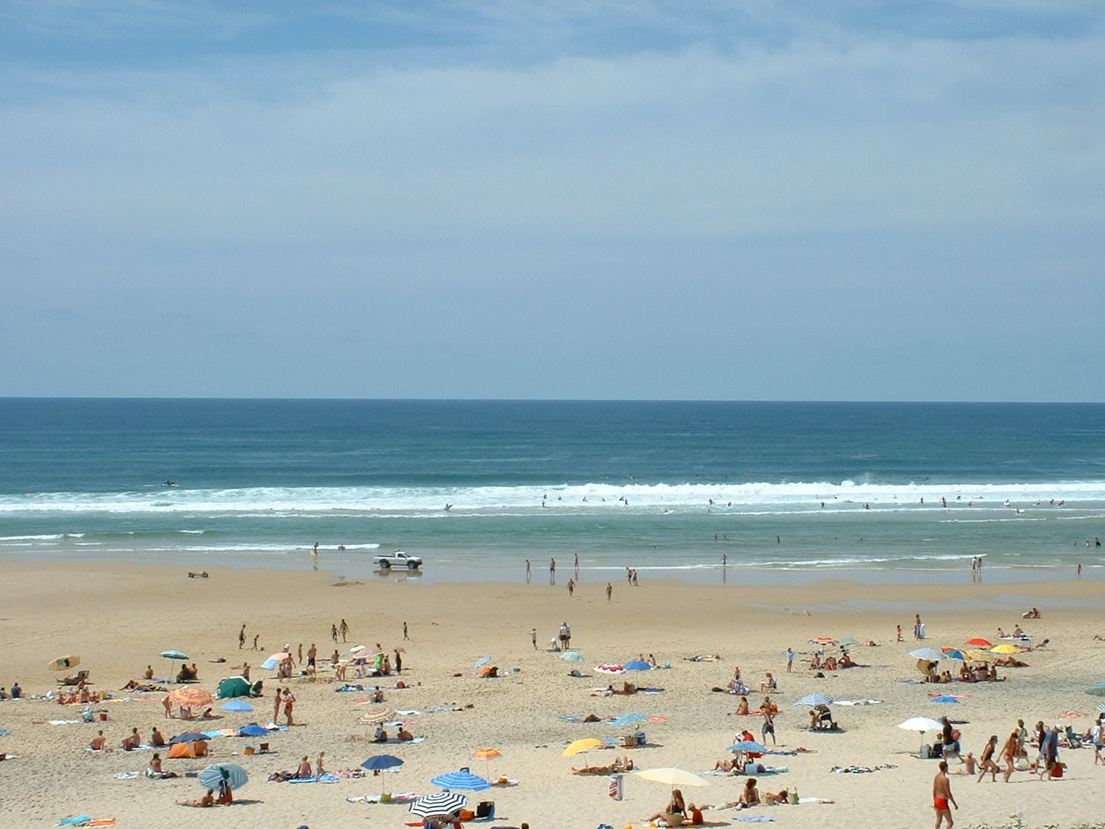 Пляж в Бикарроссе, Франция – фотографии Франции