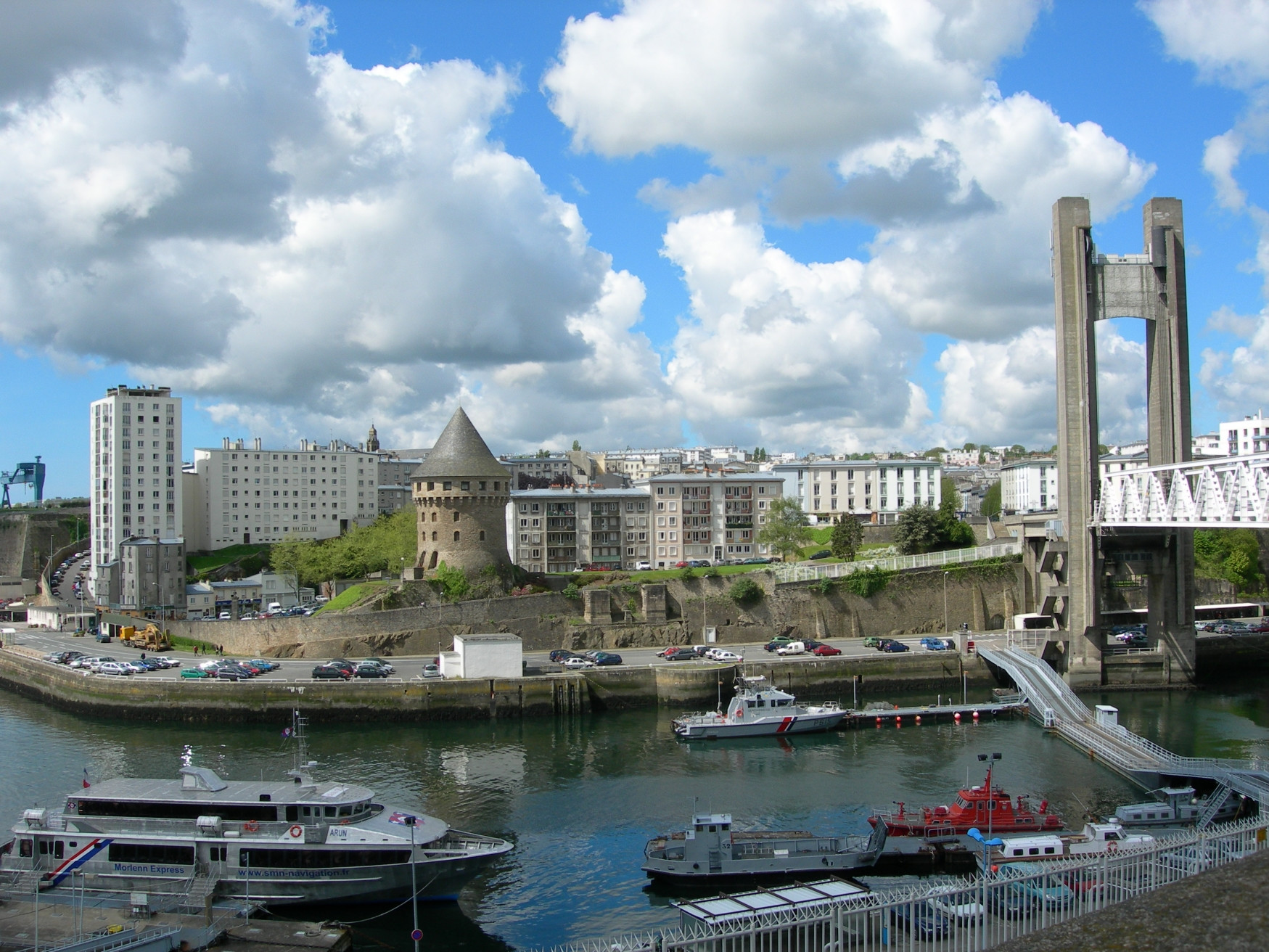 Панорамный вид в Бресте, Франция – фотографии Франции