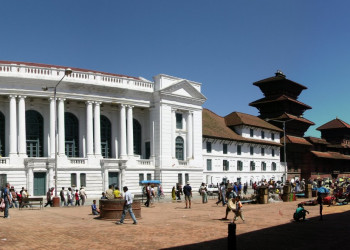 Панорама площади Дурбар – фотографии Непала