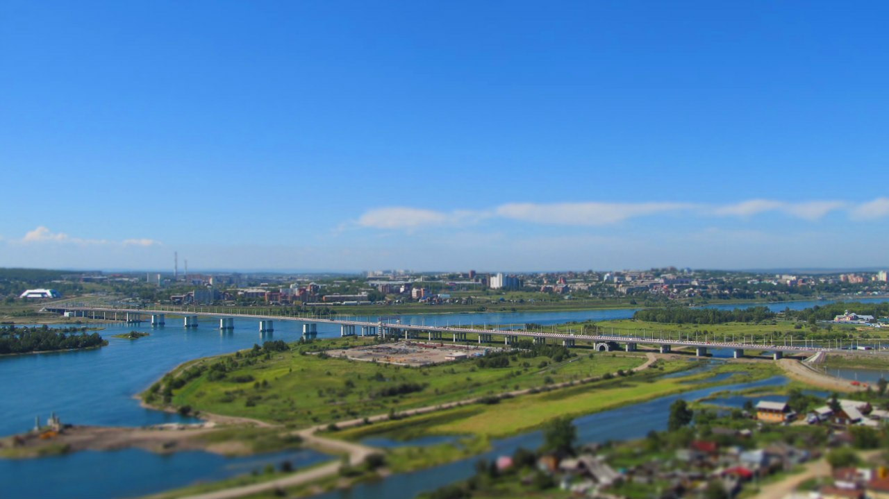 Панорамный вид Иркутска, Россия – фотографии России