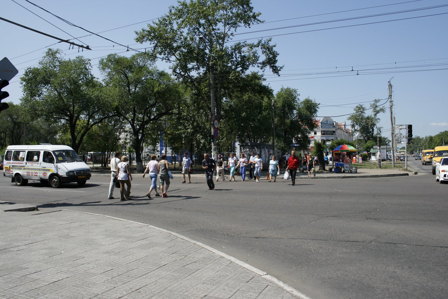 Улица в Благовещенске, Россия. Фото 1 – фотографии России