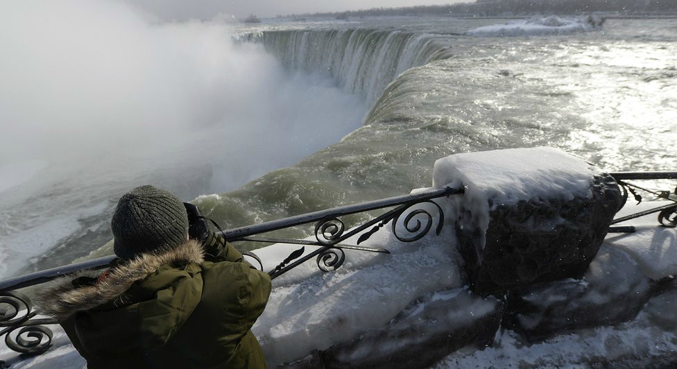 Ниагарский водопад зимой – фотографии Канады