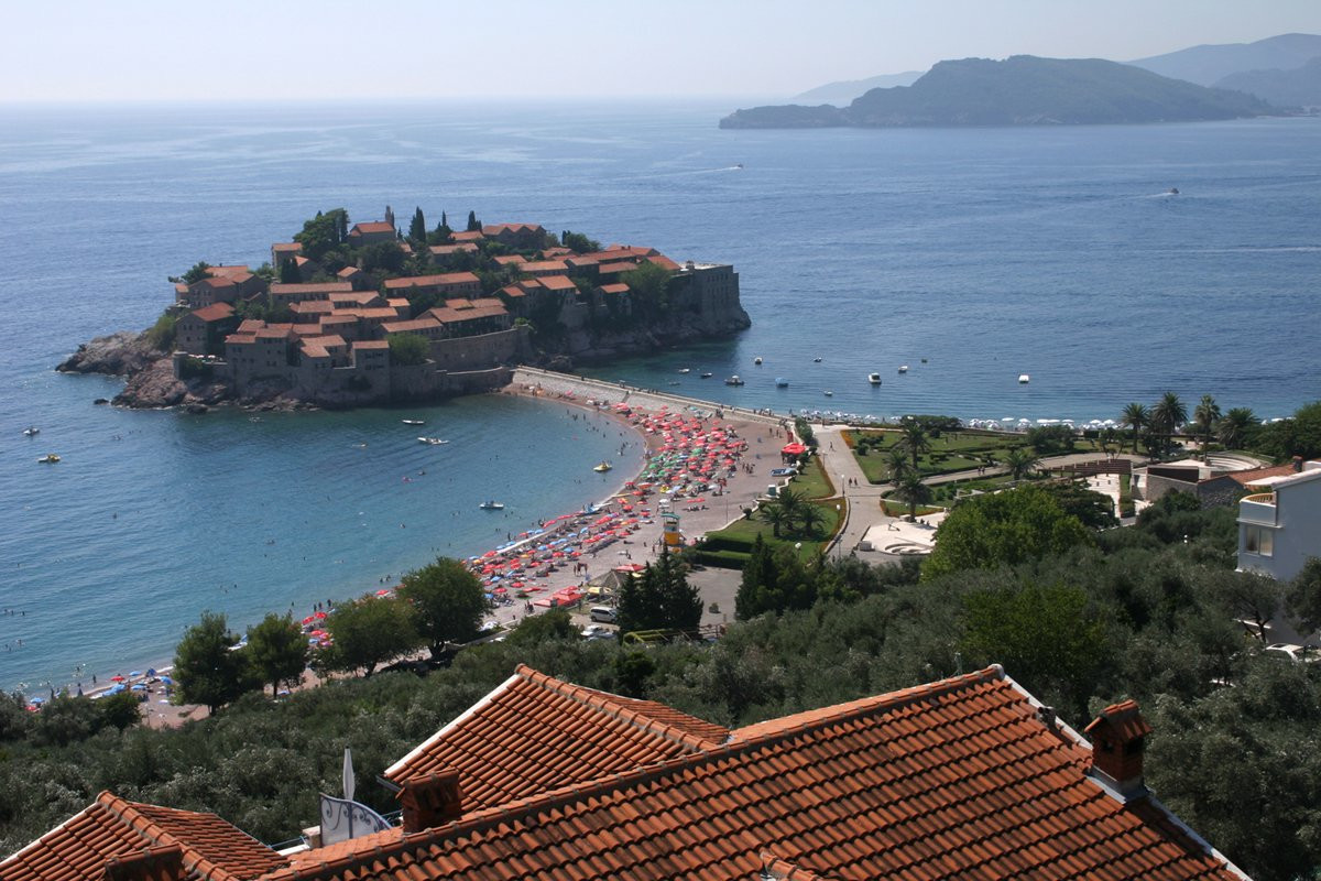 Панорамный вид в Святой Стефан, Черногория. Фото 4 – фотографии Черногории