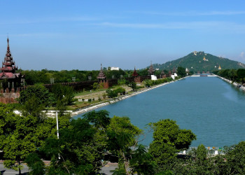 Вид на холм Мандалай – фотографии Мьянмы