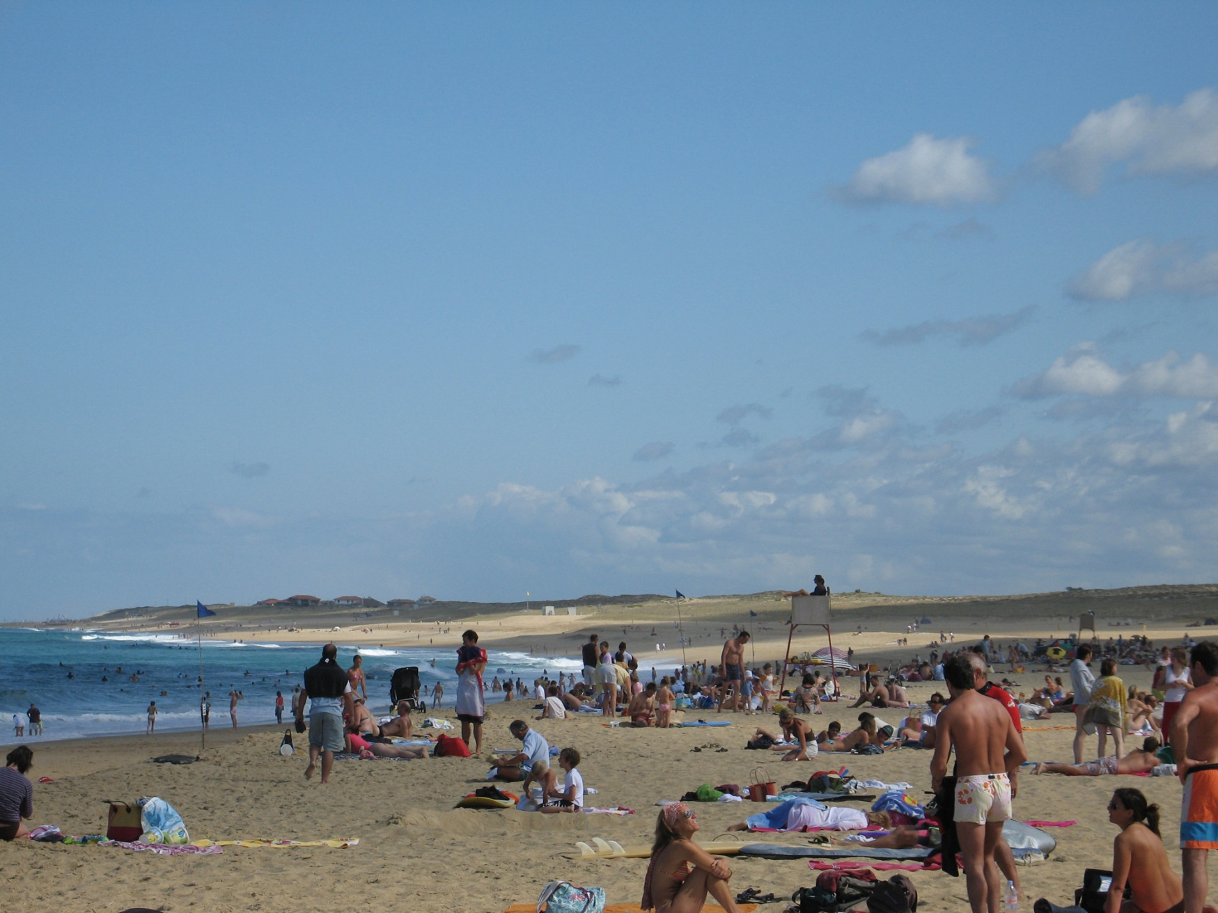 Пляж в Оссегоре, Франция – фотографии Франции