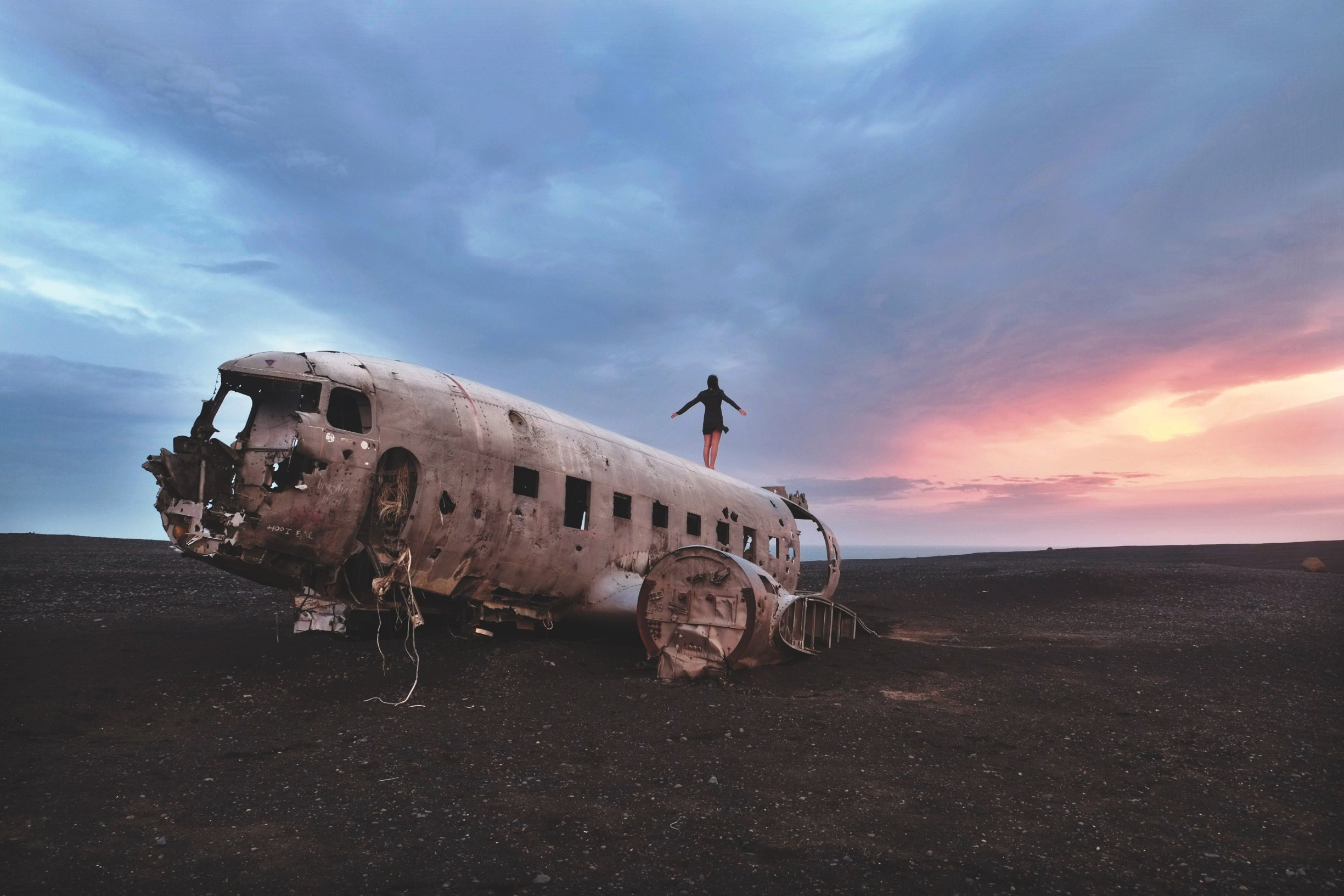 Крушение военного самолёта (DC-3 plane wreck), Исландия – фотографии Исландии