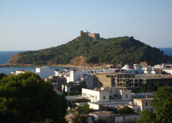 Панорамный вид острова Табарка, Северный Тунис – фотографии Туниса