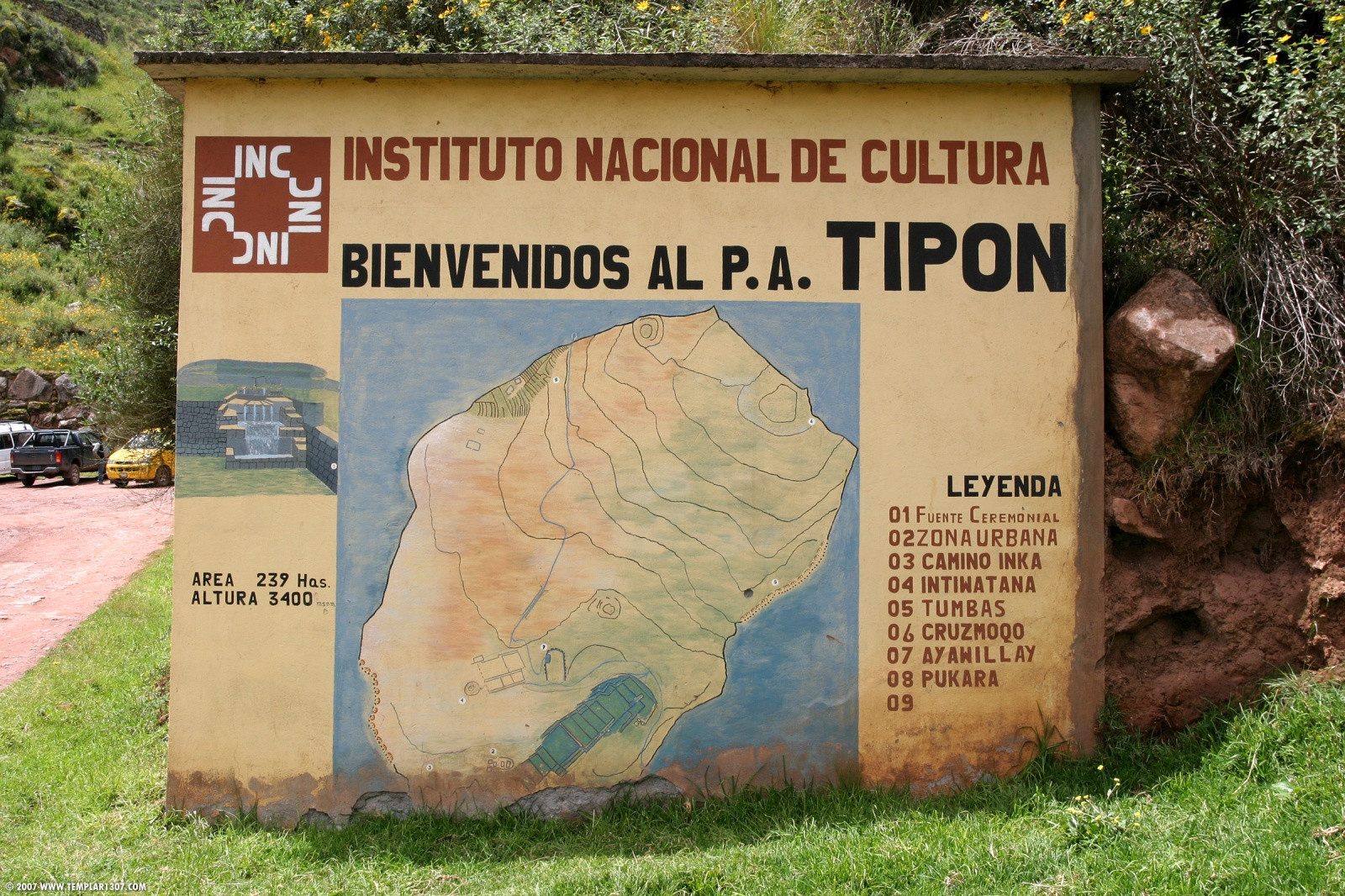 Карта комплекса Типон – фотографии Перу