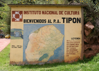 Карта комплекса Типон – фотографии Перу