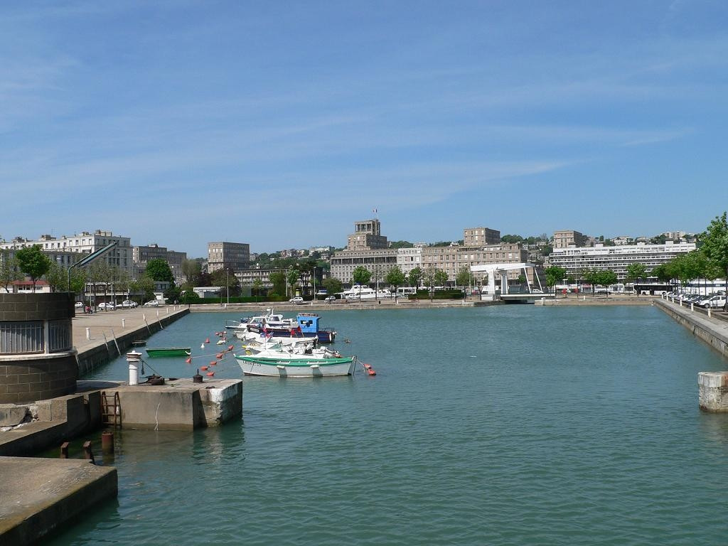 Канал в Гавре, Франция – фотографии Франции