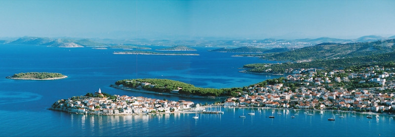 Панорамный вид в Примоштене, Хорватия. Фото 1 – фотографии Хорватии