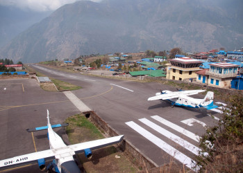 Аэропорт в городе Лукла – фотографии Непала