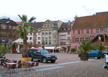 Площадь в Мюлузе, Франция – фотографии Франции