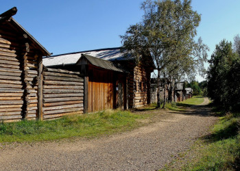 Улица в Тальцах, Россия – фотографии России
