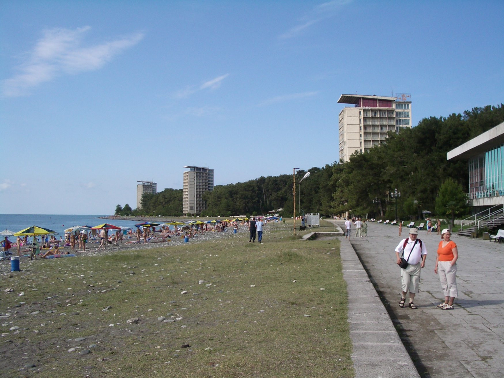 Пляж в Пицунда, Абхазия. Фото 3 – фотографии Абхазии