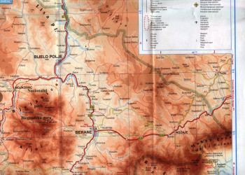 Карта Национального парка, Черногория – фотографии Черногории