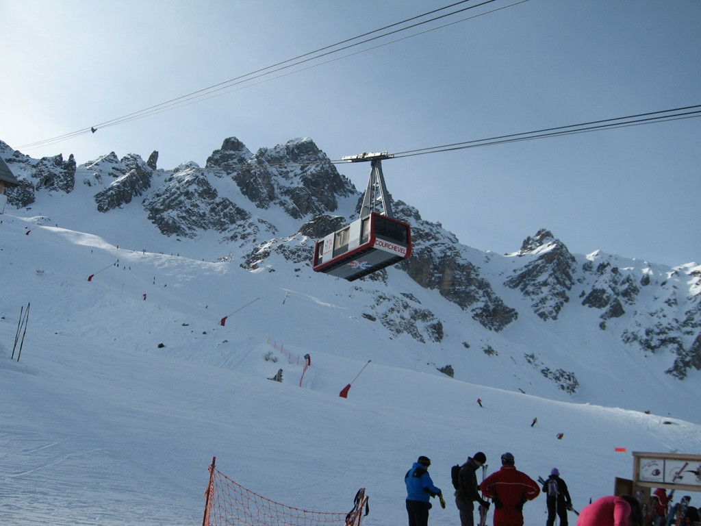 Подьёмник в Куршевеле, Франция. Фото 2 – фотографии Франции