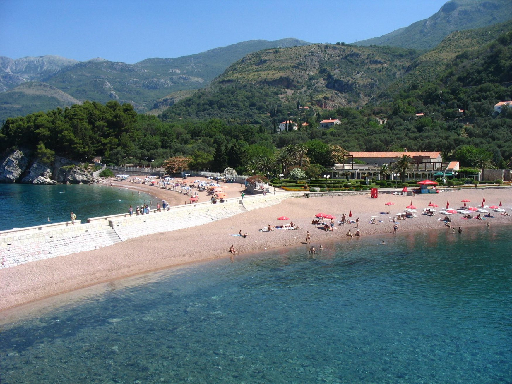 Пляж в Святой Стефан, Черногория. Фото 14 – фотографии Черногории