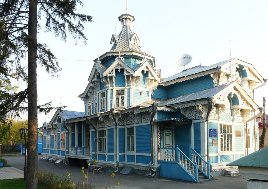 Деревянный Русско-немецкий дом в Томске – фотографии России