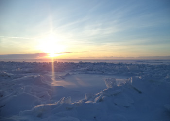 Зимняя природа Северобайкальска, Бурятия – фотографии России