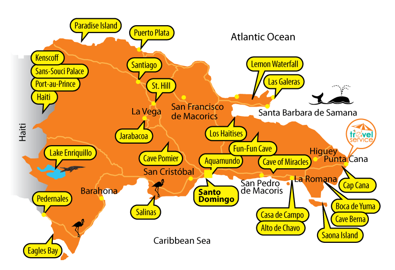 Карта Доминиканской Республики – фотографии Доминиканы