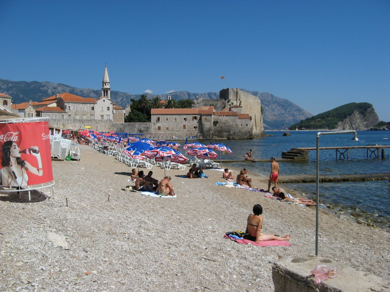 Пляж в Будва, Черногория. Фото 28 – фотографии Черногории