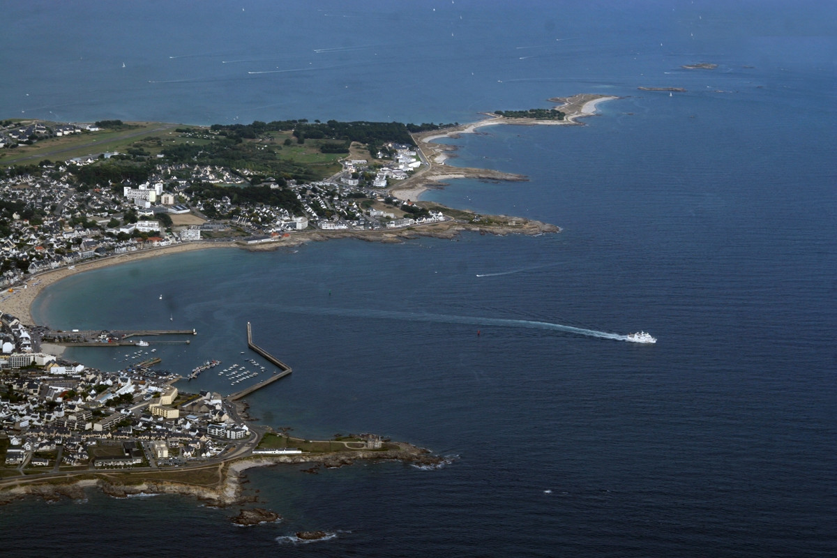 Панорамный вид в Кибероне, Франция – фотографии Франции