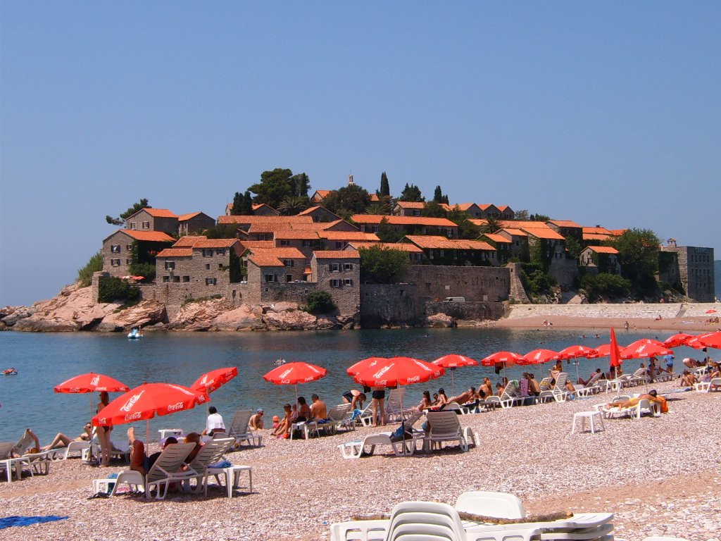 Пляж в Святой Стефан, Черногория. Фото 30 – фотографии Черногории