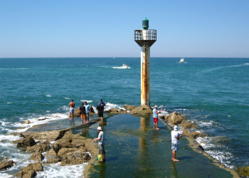 Рыбалка в Капбретоне, Франция – фотографии Франции