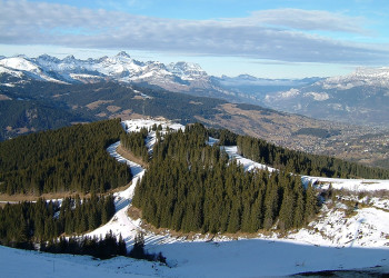 Пейзаж в Межеве, Франция – фотографии Франции