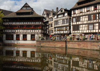 Набережная в Страсбурге, Франция. Фото 9 – фотографии Франции