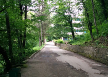 Путь от пляжа к нашему жилому корпусу – фотографии России