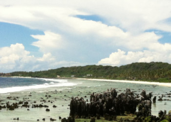 Панорама побережья острова Науру – фотографии Науру