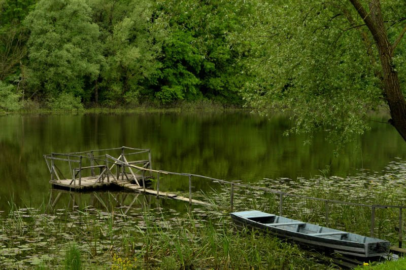 Озеро в Лоньско поле, Хорватия – фотографии Хорватии