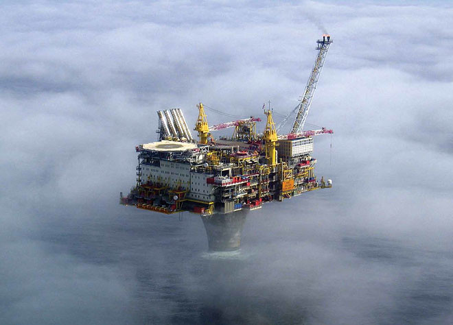 Нефтяная платформа Draugen в Норвежском море. Фото 7 – фотографии Норвегии