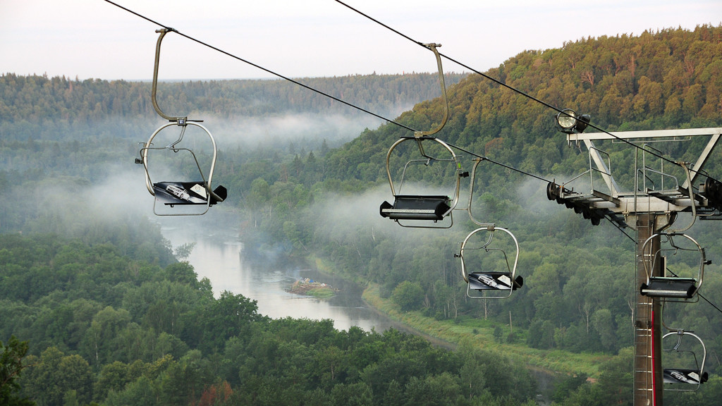 Канатная дорога в Сигулде (Латвия) – фотографии Латвии