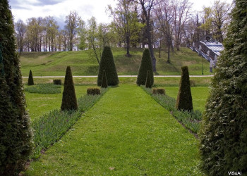 Сквер в Петергофе, Россия. Фото 1 – фотографии России