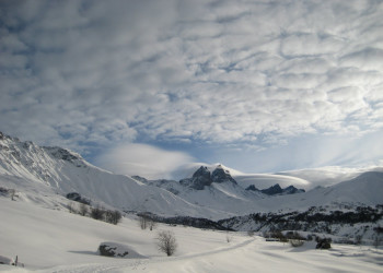 Снег в Ле-Албиезе, Франция – фотографии Франции