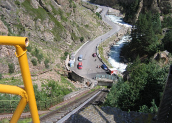 Подъёмник в ущелье Адыр Су, Россия. Фото 1 – фотографии России