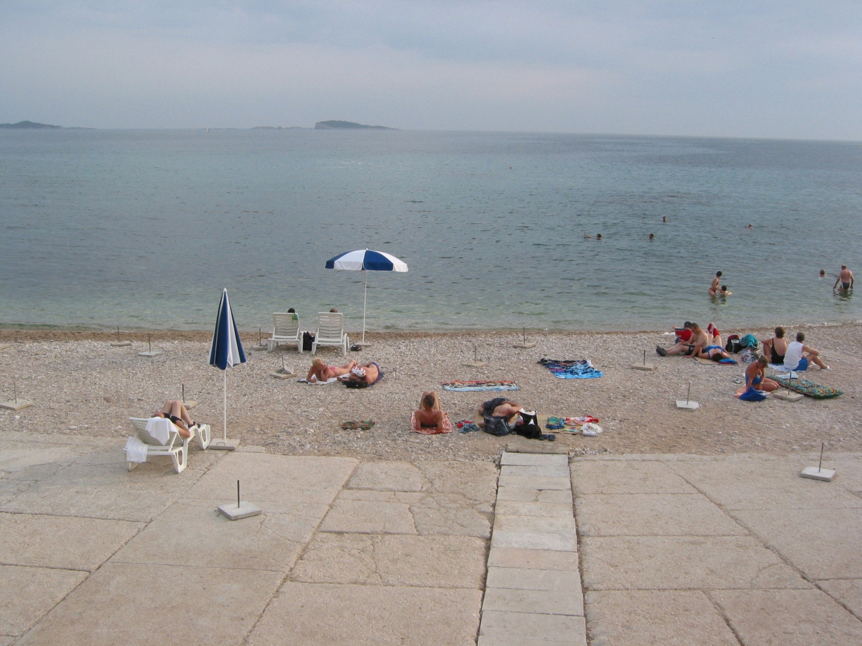 Пляж в Млини, Хорватия. Фото 2 – фотографии Хорватии