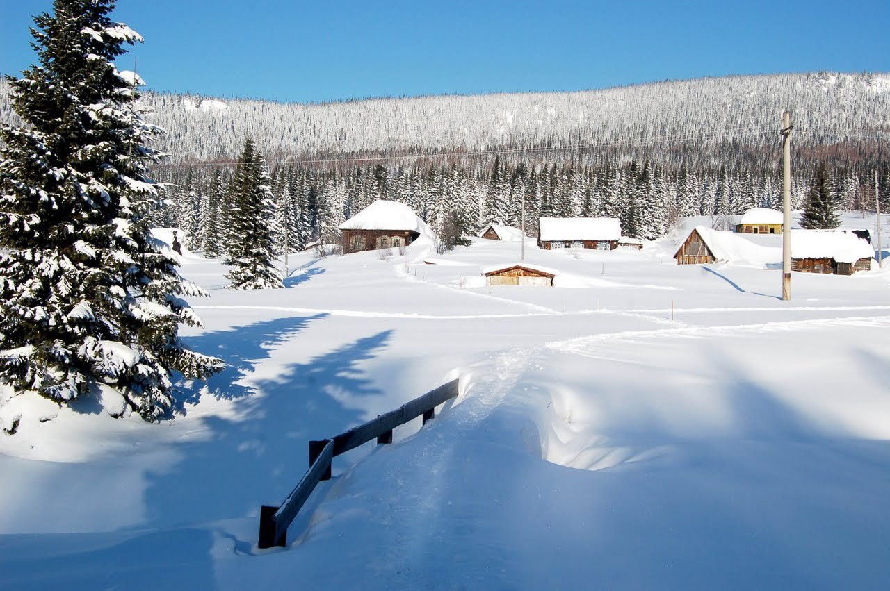 Деревня в Шерегеш, Россия. Фото 2 – фотографии России