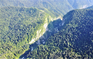 Юпшарский каньон с высоты. Абхазия – фотографии Абхазии