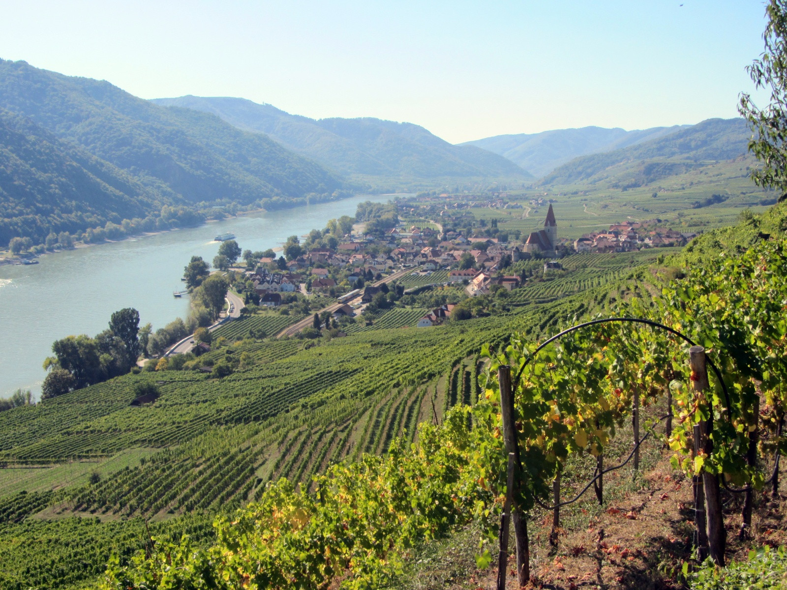 Небольшой городок Вайсенкирхен-ин-дер-Вахау – фотографии Австрии