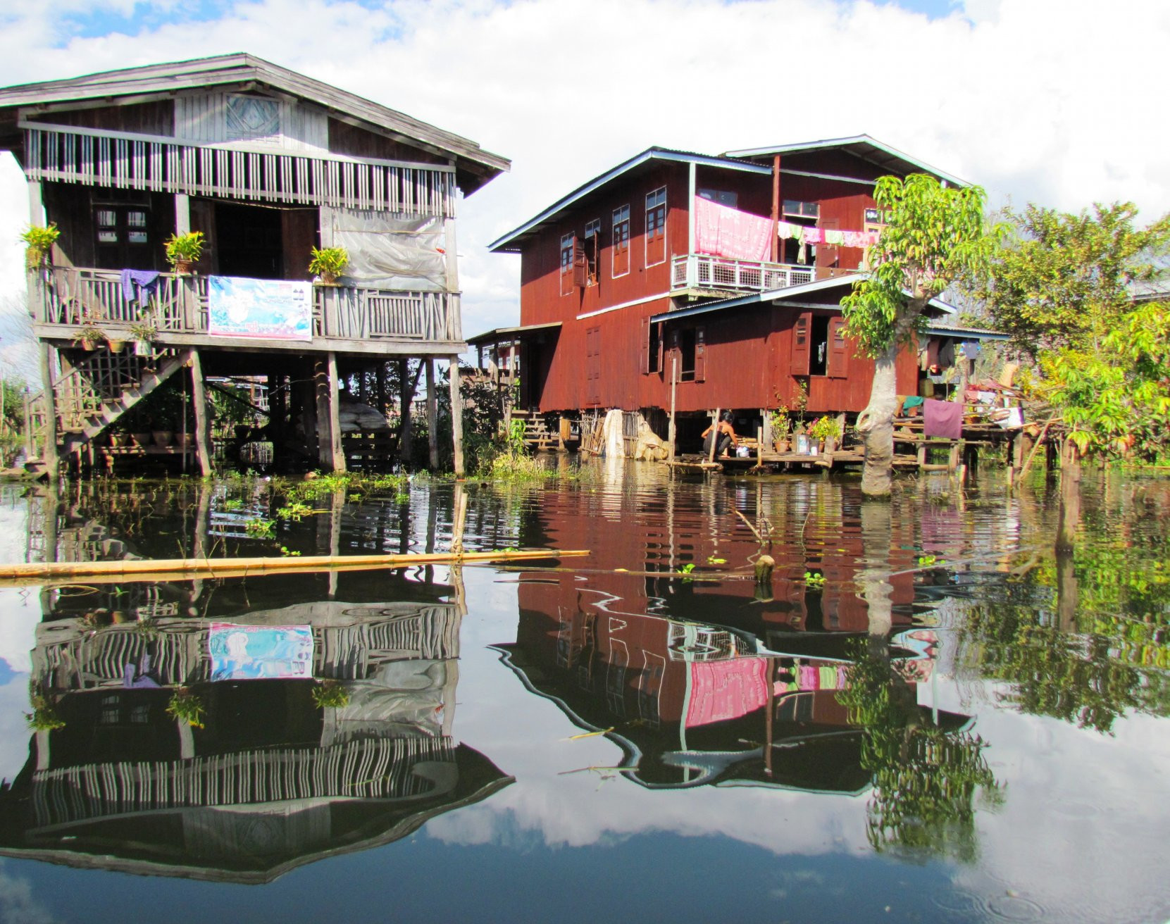 Дома на воде – фотографии Мьянмы