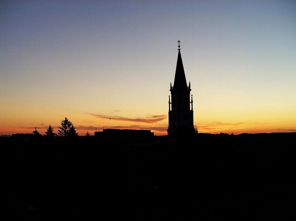 Закат. Вельс. Австрия – фотографии Австрии