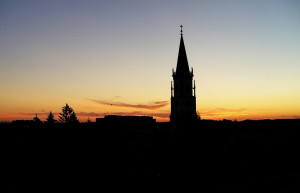 Закат. Вельс. Австрия – фотографии Австрии