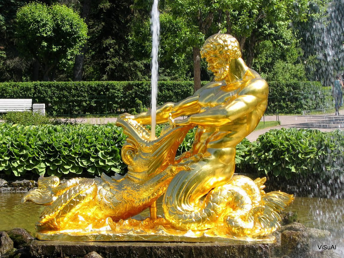 Фонтан в Петергофе, Россия. Фото 5 – фотографии России