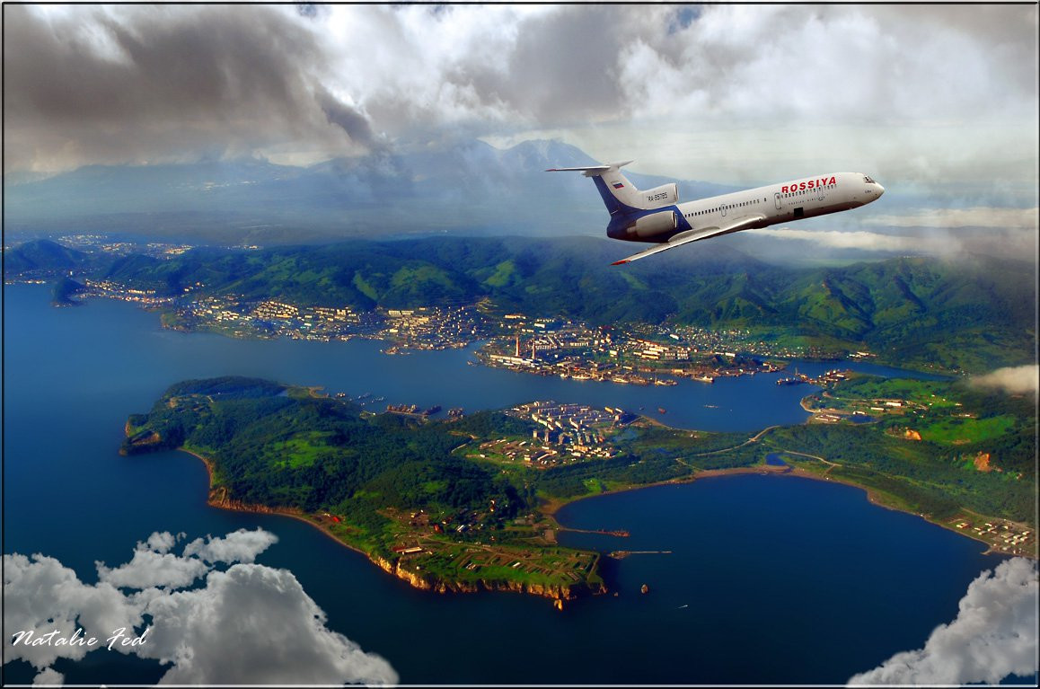 Панорамный вид  Авачинской бухты, Россия – фотографии России