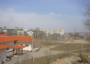 Улица в Благовещенске, Россия – фотографии России